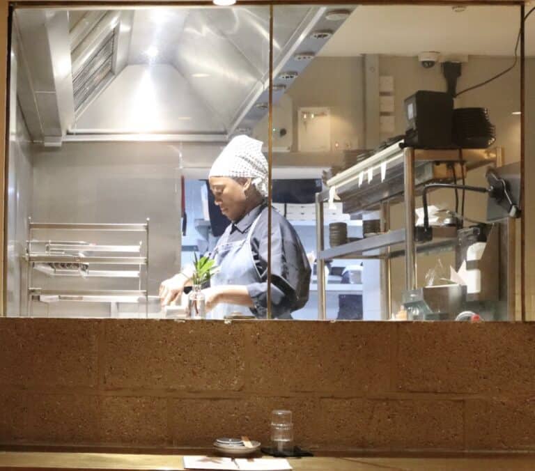 Robata Grill view at Uchi Restaurant